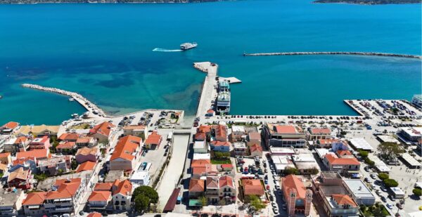 Drone View Of Lixouri Kefalonia - Nomade Agora Suites